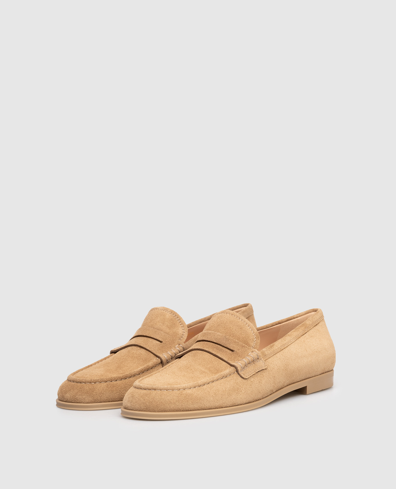 

Brown suede loafers Gianvito Rossi