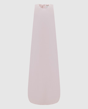 Loulou de Saison Paloma pink silk dress PALOMA