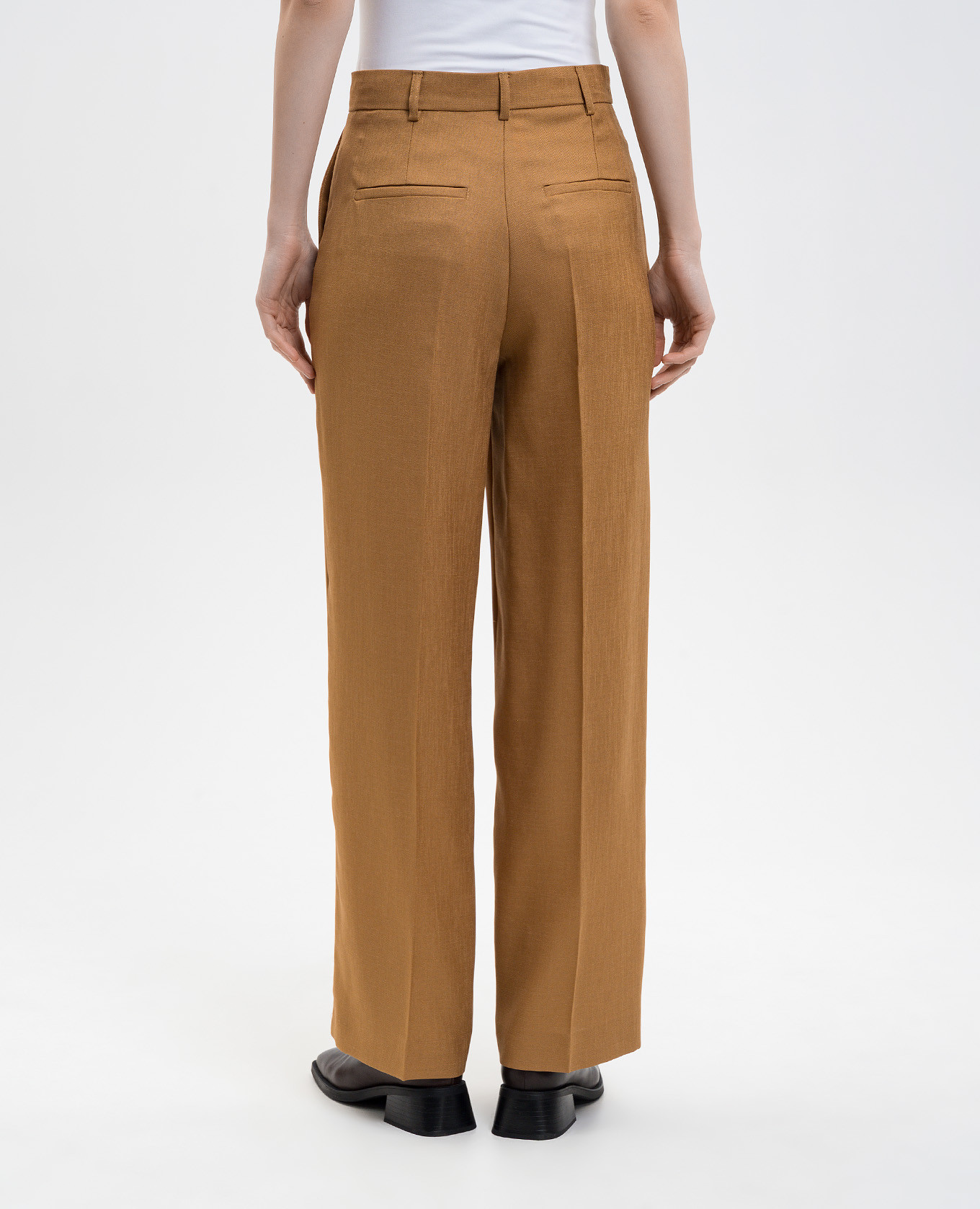 

Brown ELIDE pants with wool Max & Co