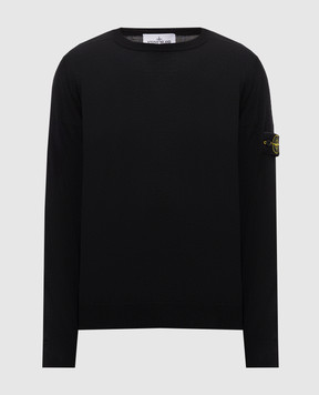 Stone Island Black wool jumper L2S155100071S00C4