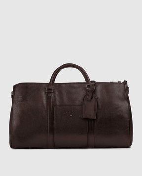 Doucal's Brown leather travel bag DB002303UT972