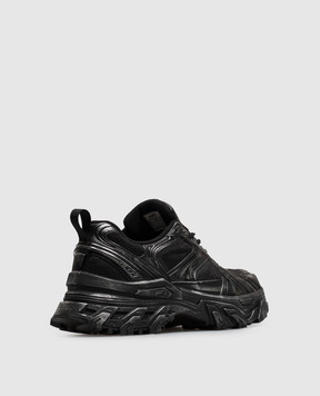 Juun.j Black sneakers with a vintage effect JC67K1P015