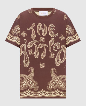 The Attico Brown printed T-shirt 260WCT00353JJJ025PY
