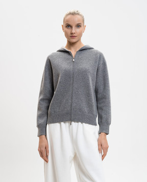 Max Mara SMMQUIETE grey wool and cashmere sports jacket SMMQUIETE