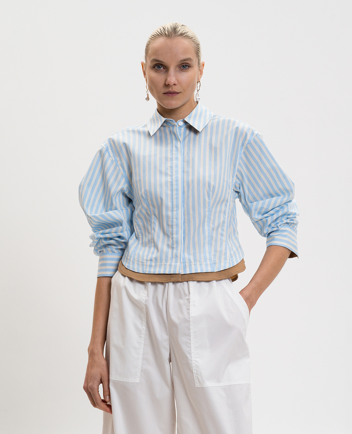 

Blue striped shirt Simkhai, Light blue