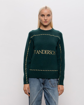 JW Anderson Green wool sweater KW1625YN0471