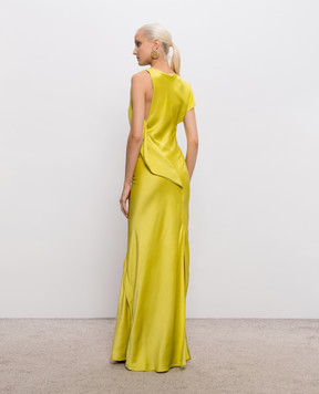 Victoria Beckham Kyra yellow maxi dress 1326WDR007465A