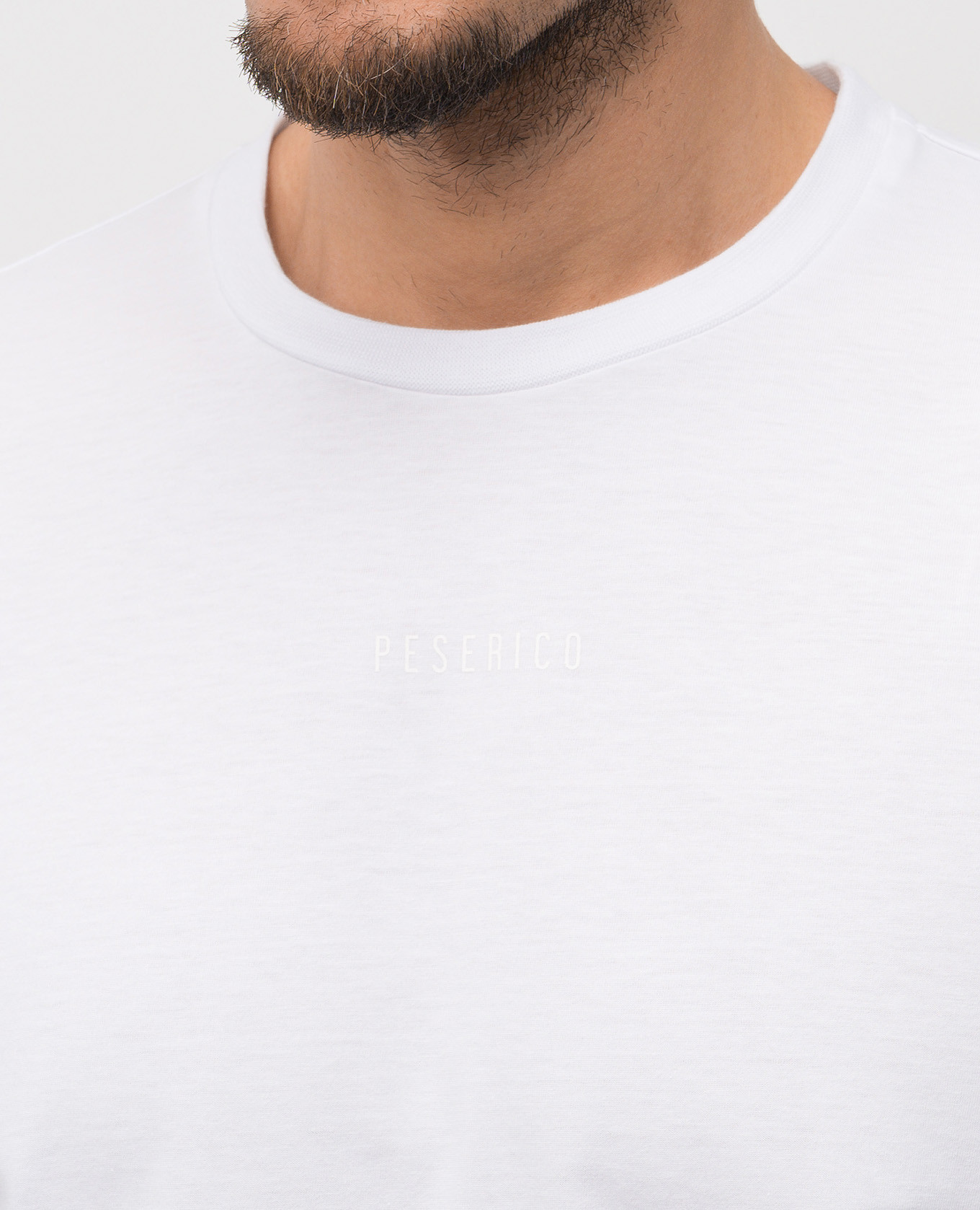 White T-shirt with logo Peserico 5