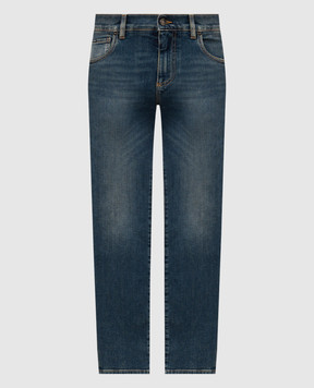 Dolce&Gabbana Blue slim jeans with a distressed effect GY07CDG8OW9