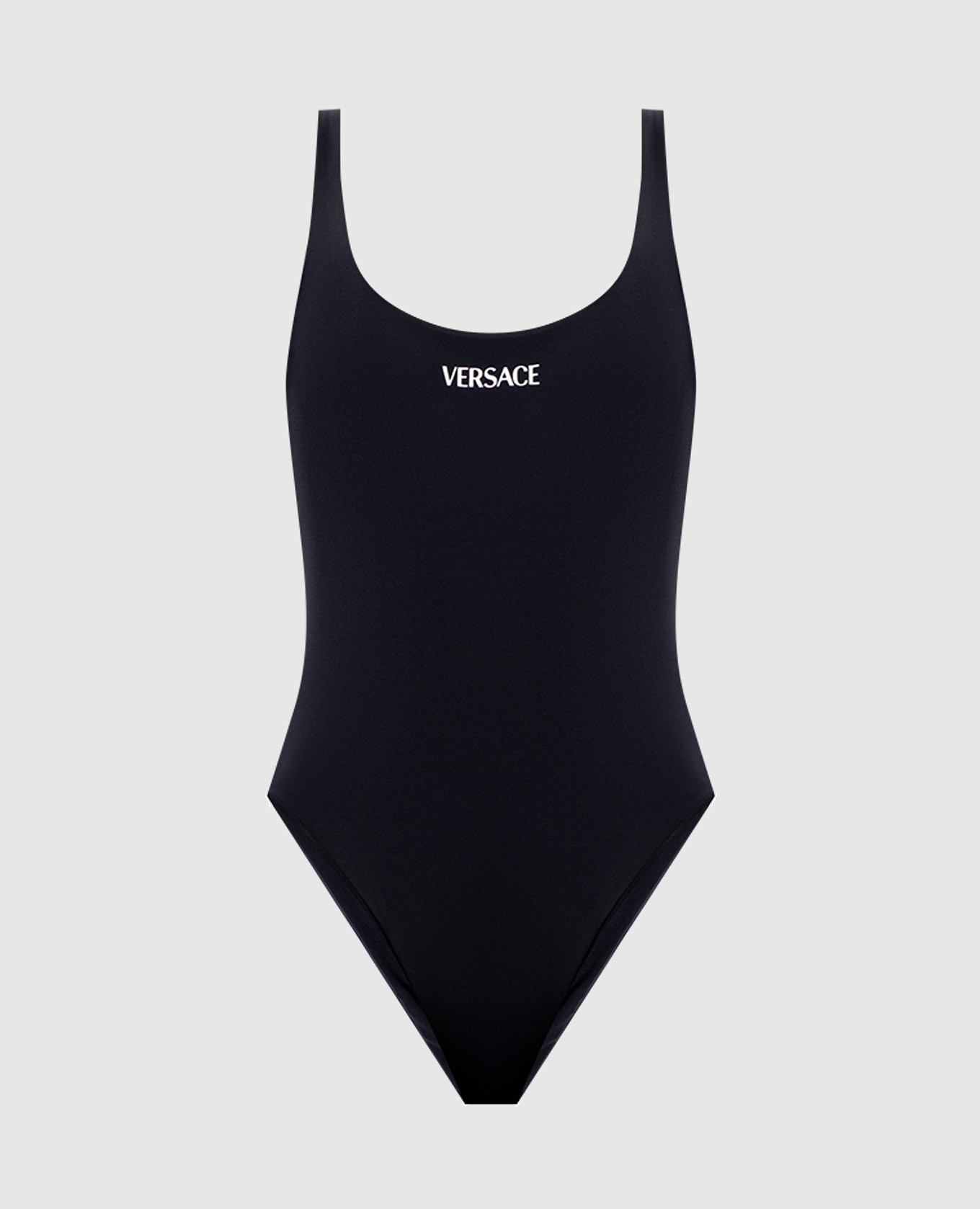 Black swimsuit with logo