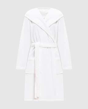 L'appartement White terry robe with hood SANTANABATHROBE