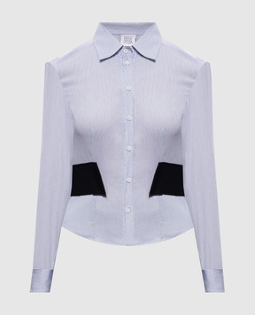 Vetements Blue striped shirt WH27SH041ST