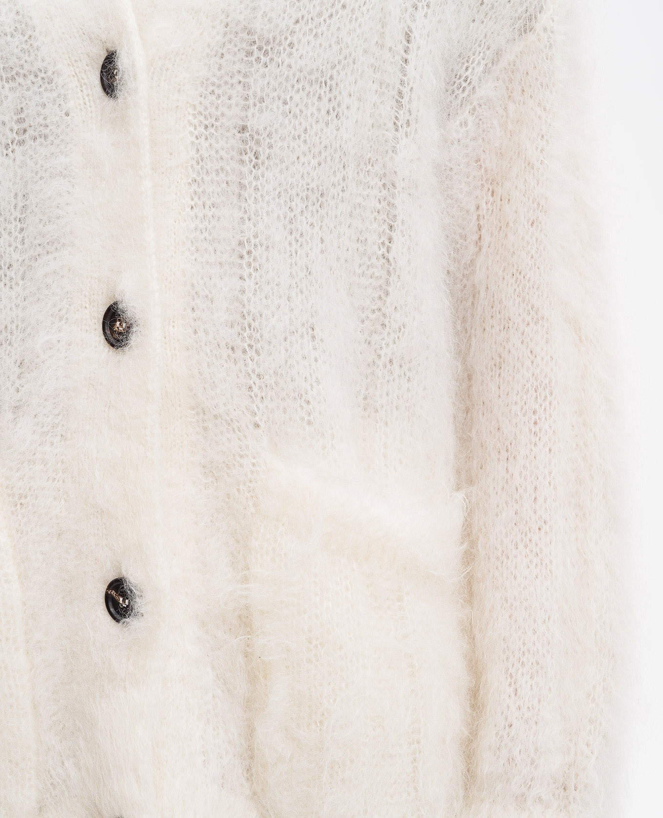 

White wool and silk cardigan Brunello Cucinelli