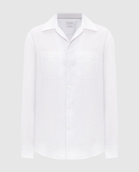 Brunello Cucinelli White linen shirt MM6840658