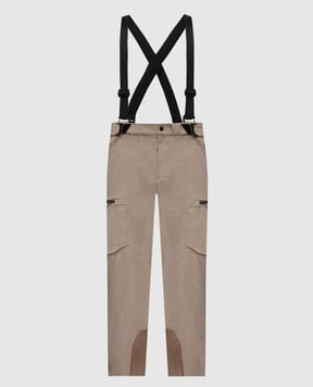 Sease Beige wool ski pants OS080TN637