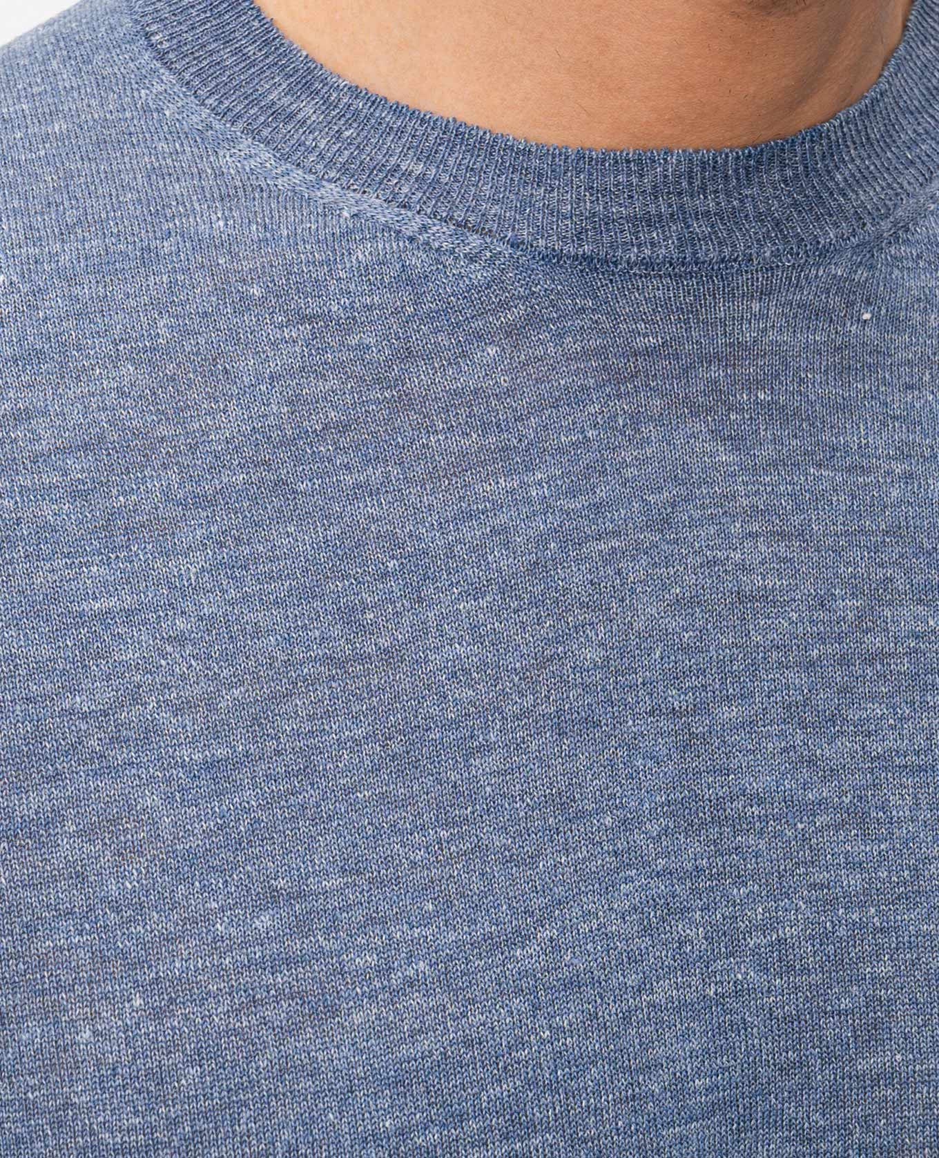 

Blue linen and silk T-shirt Cashmere&Whiskey, Light blue