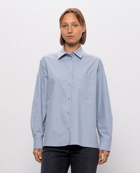 Peserico Blue shirt with slits A06853D07928