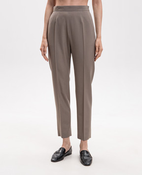 The Row Beige Eranza wool pants 11030W4467