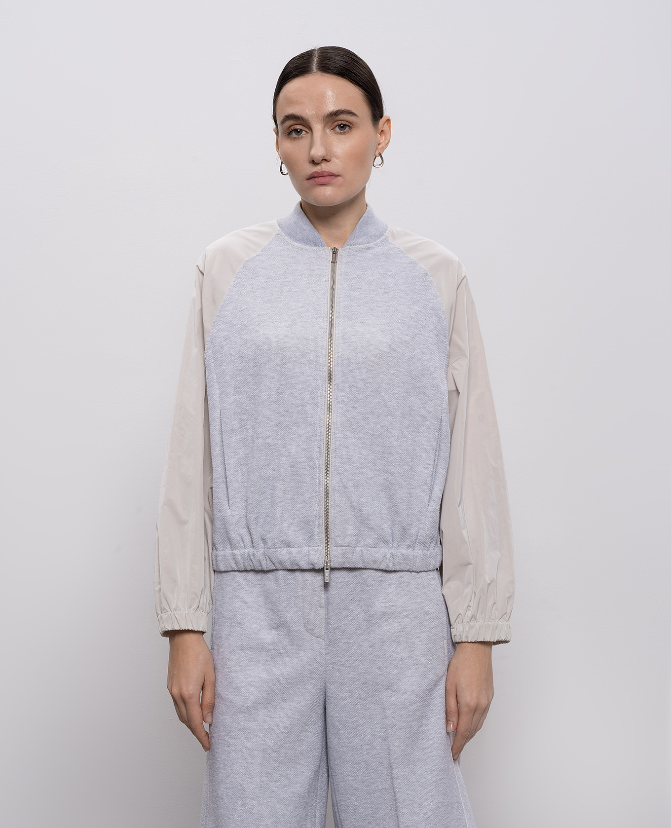 

Gray sports jacket with lurex Peserico, Grey