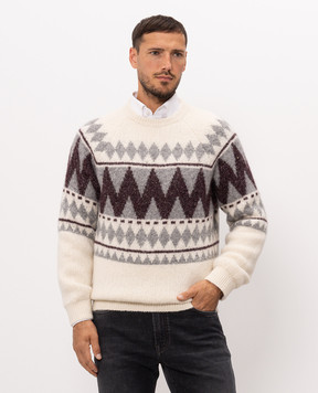 Peserico Ivory alpaca wool sweater R59578F05G9249
