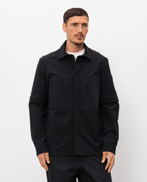 Moncler Black windbreaker with removable sleeves L10912F0000759974