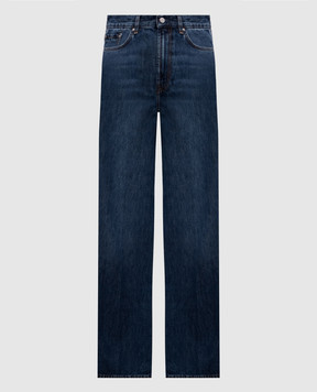 Toteme Blue jeans with logo patch 242WRB2426FB004530