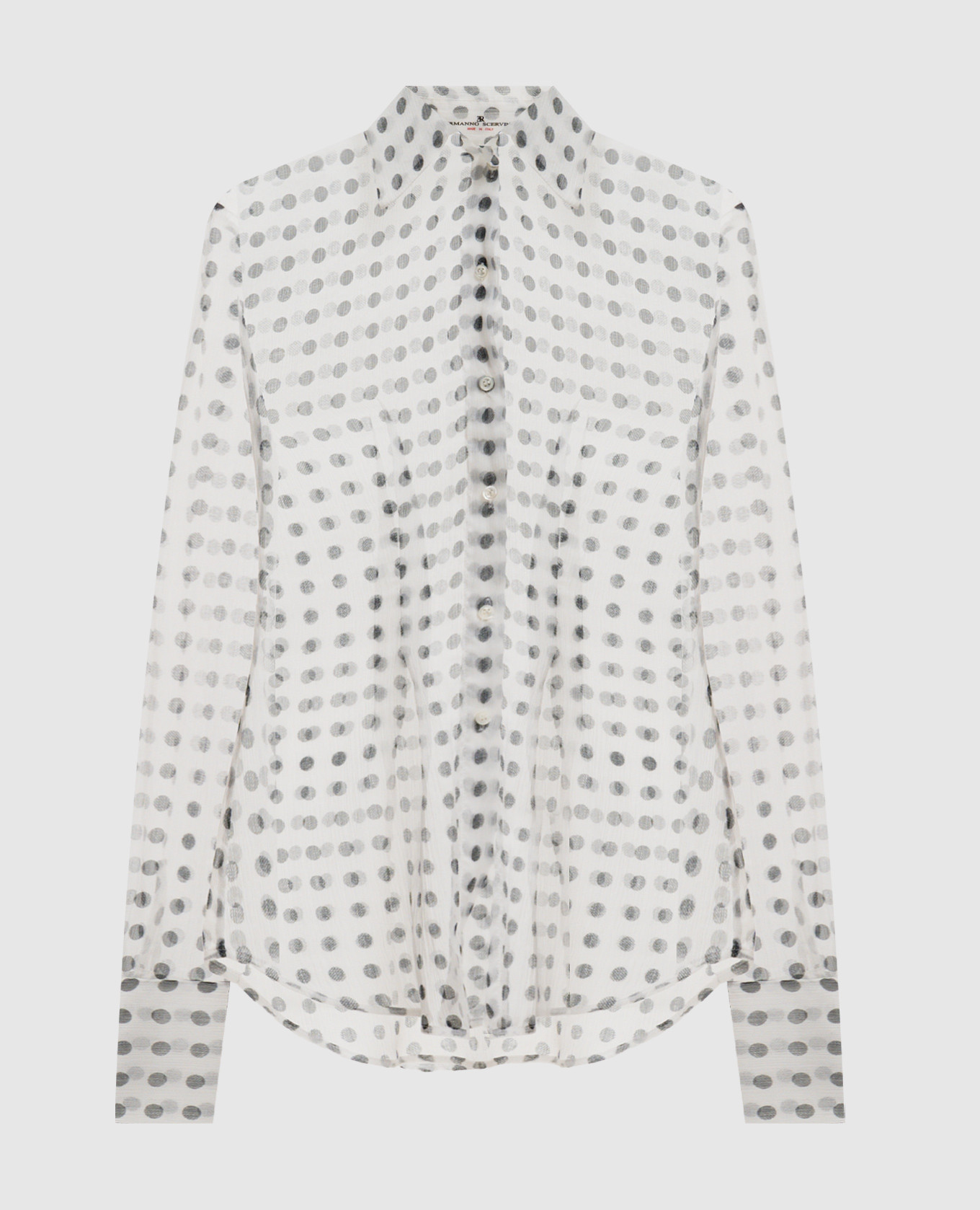 

White polka dot silk blouse Ermanno Scervino