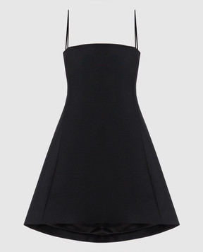 Balenciaga Black wool and silk dress A00291TUT22