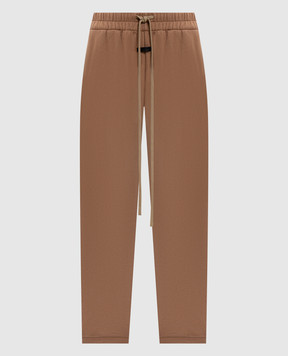 Fear of God Brown sweatpants with logo patch FG25FW15151TER