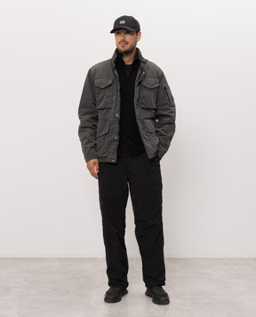 C.P. Company Black cardigan with wool MKN708A110149A