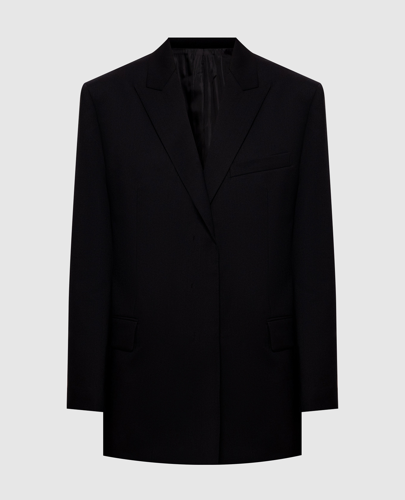 Black jacket with wool