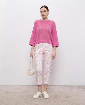 Peserico White printed pants PH486308174