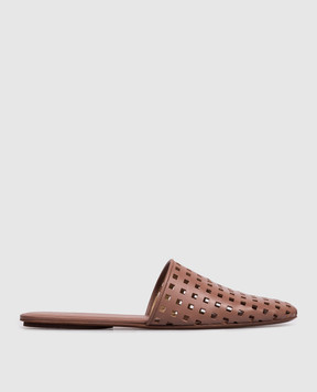Marsell Distesa Forata brown leather mules MW8461P010