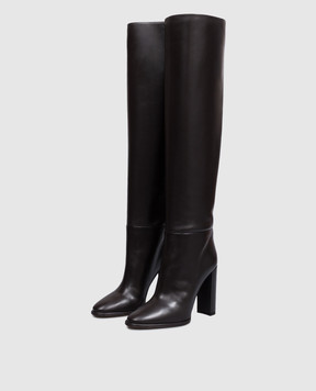 Le Silla Elsa brown leather over the knee boots 7060C100RBPPGLO