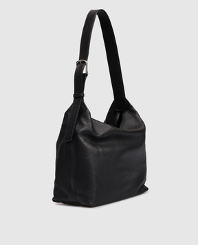 The Row Black leather bag N/S Park W1809L611
