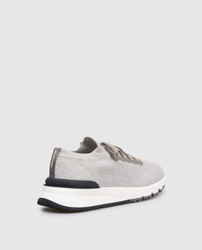 Brunello Cucinelli Grey sneakers with logo MZUPMBO252