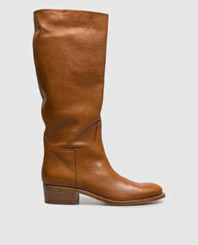 AGL Brown leather boots Georgia GEORGIA