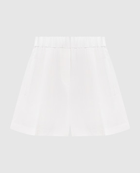 Brunello Cucinelli White linen shorts MH126P8955