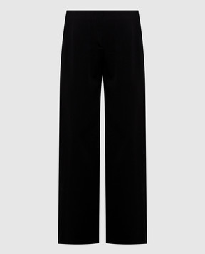 The Row Farah black wool and cashmere pants R000595W4675