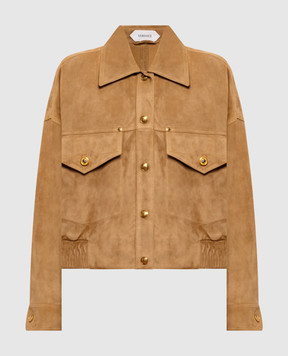 Versace Medusa brown suede jacket 10257041A18380