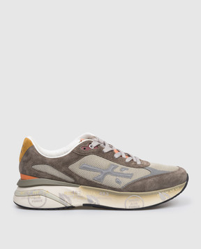 Premiata Brown combination sneakers MOERUN MOERUN