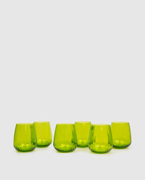 La Reine Set of green glasses JOY 6 pcs JOYDOF