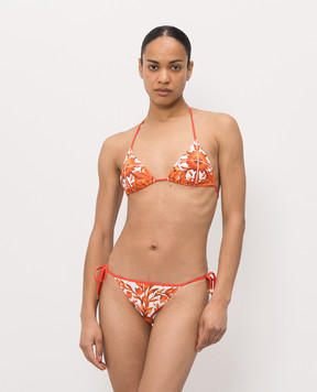 Dolce&Gabbana White swimsuit with branded print O8A23JONO19