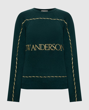 JW Anderson Green wool sweater KW1625YN0471