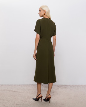 Victoria Beckham Eleanor green dress 1426WDR007752A