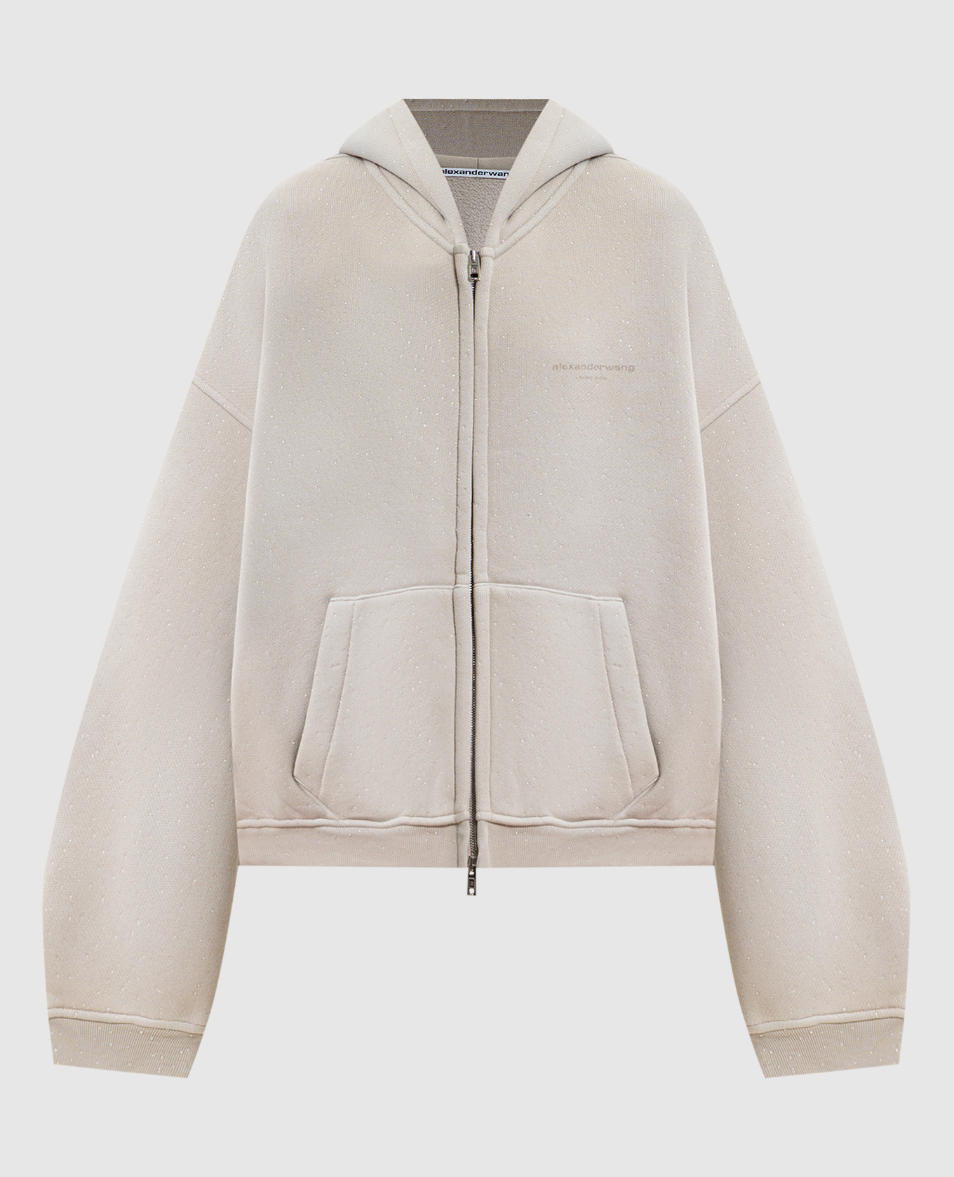 

Beige insulated sports jacket with logo Alexander Wang