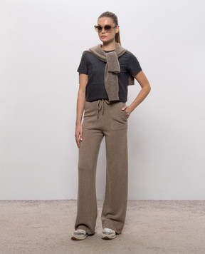 Max Mara FIABE brown cashmere pants MXMFIABE