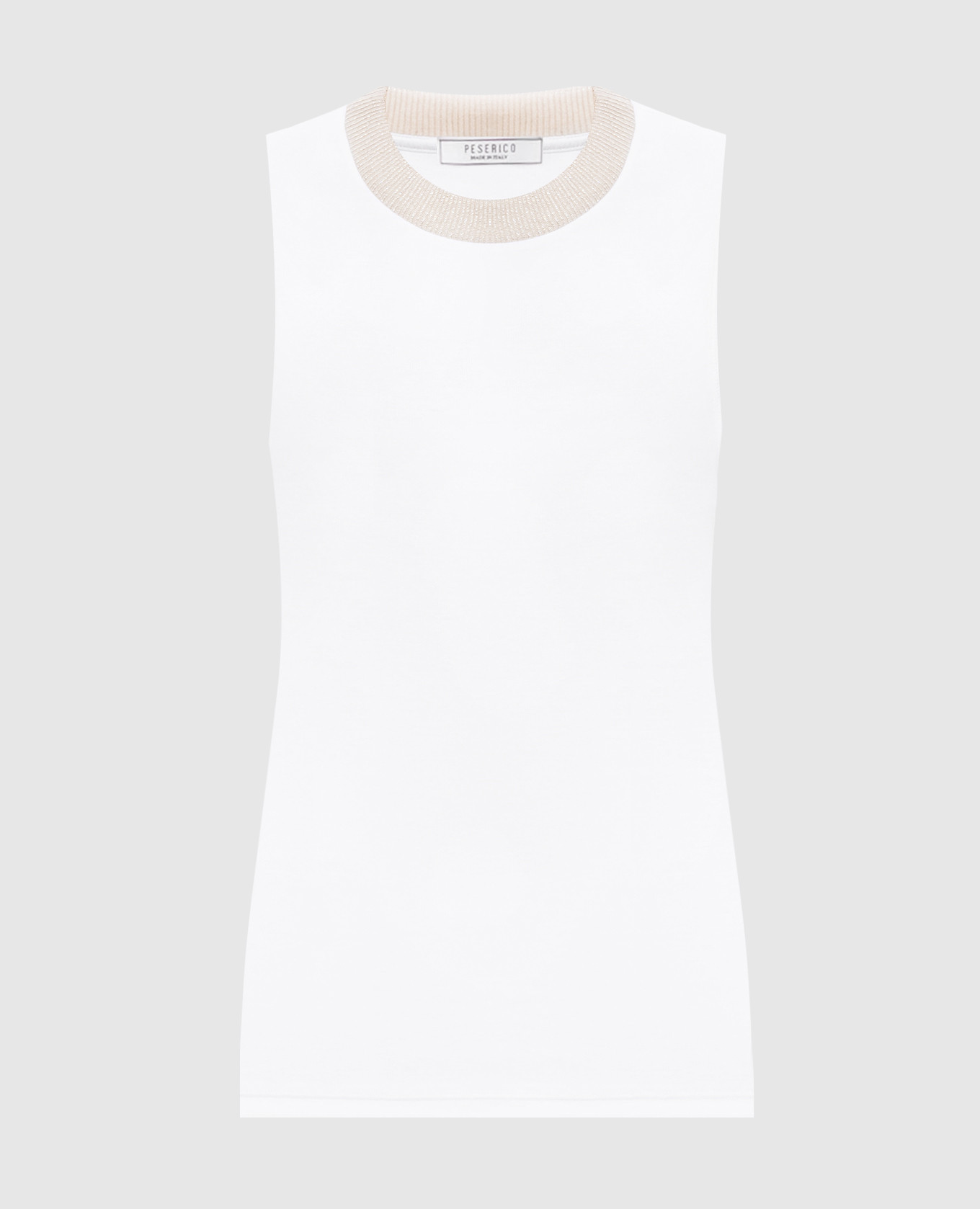 White ribbed T-shirt