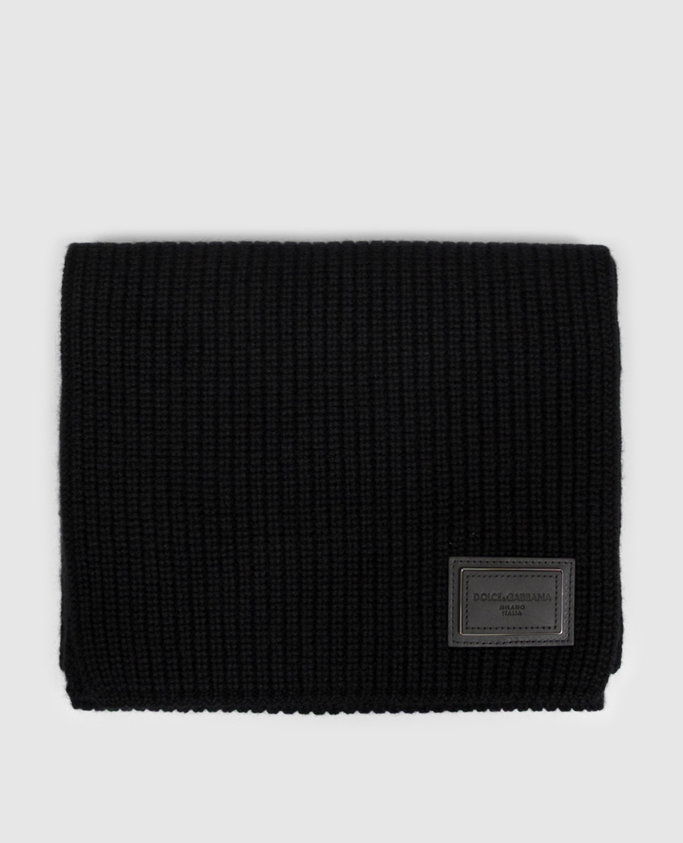 Black cashmere scarf