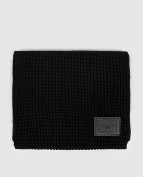Dolce&Gabbana Black cashmere scarf GXK64TJBW2X